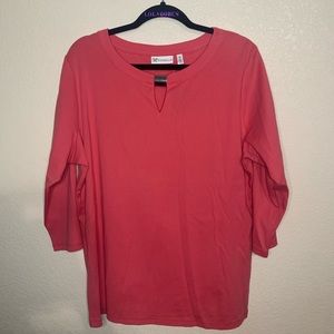 Rafaella coral shirt